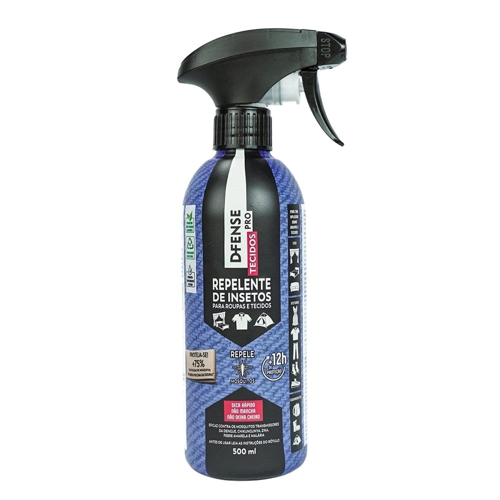 Repelente de Insetos D-Fense Pro, Tecidos, 500ml