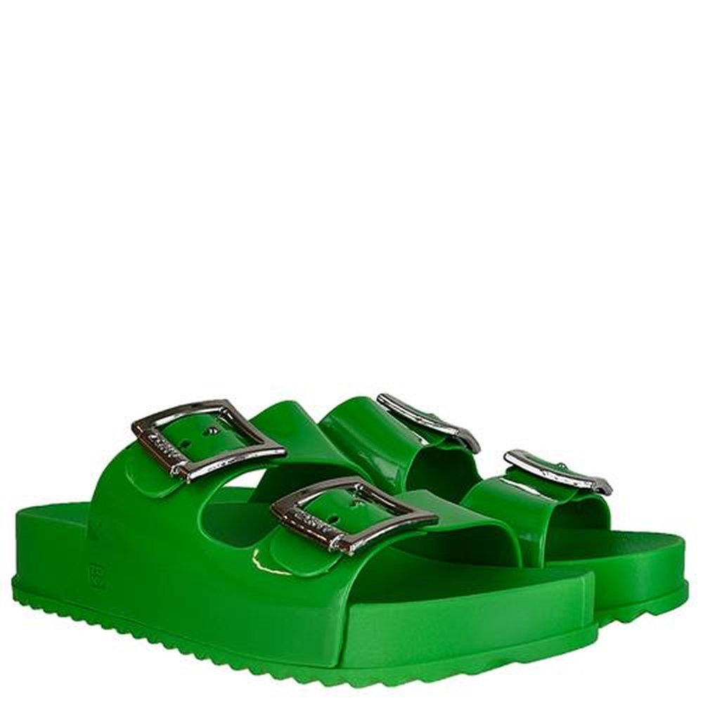 Sandalia Feminina Zaxy Partner Iii Verde - Grade com 12 pares