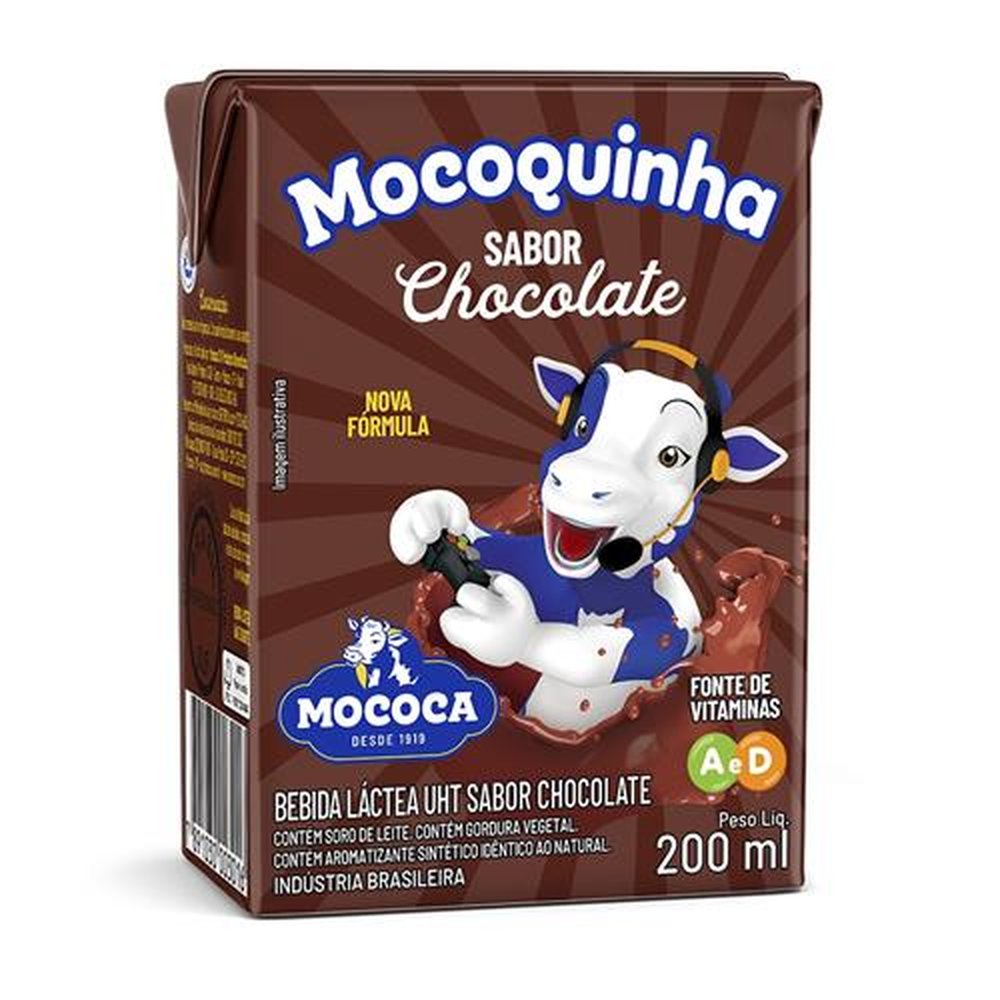 Bebida Láctea Mocoquinha Chocolate 200ml - Embalagem com 27 Unidades