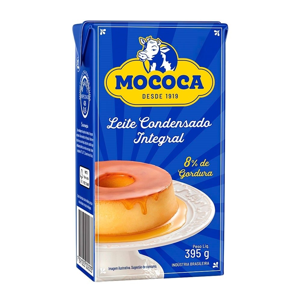 Leite Condensado Mococa Integral Tetra Pack 395g - Embalagem com 27 Unidades