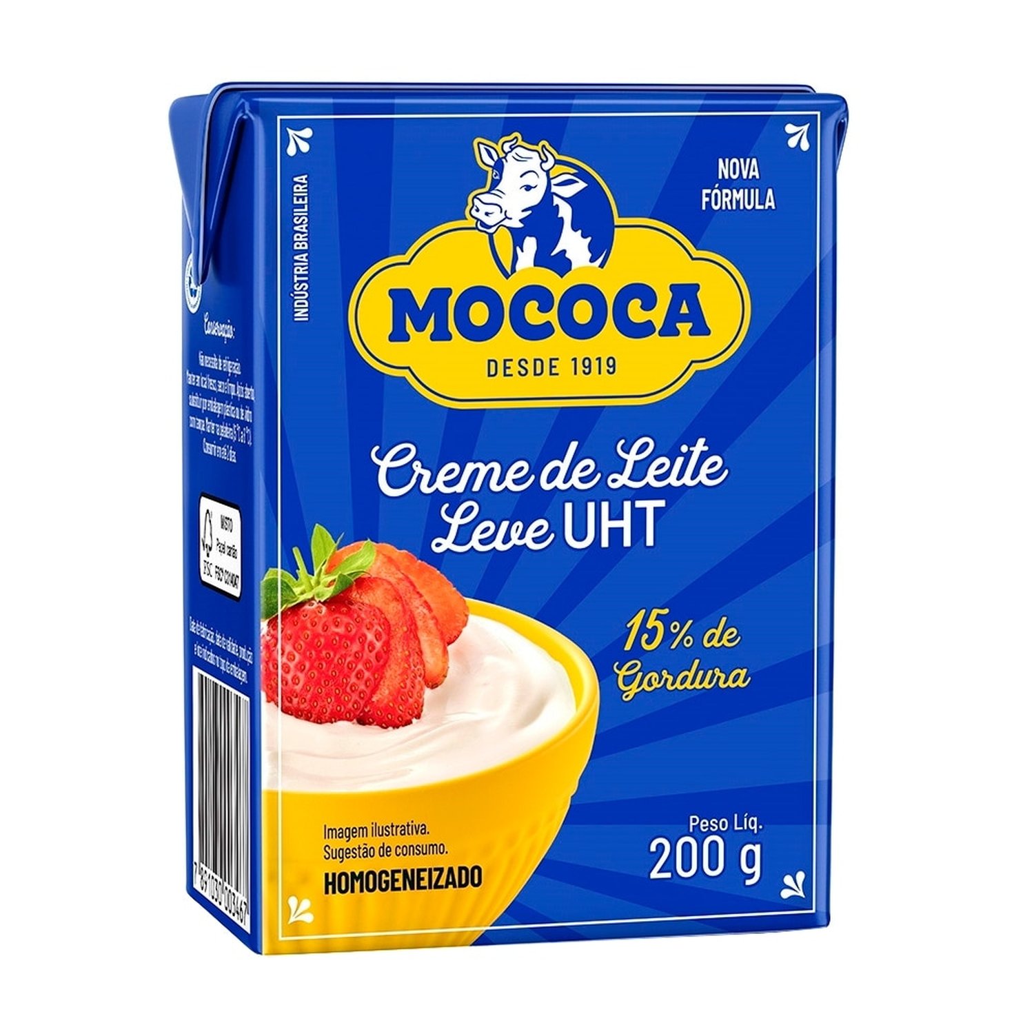 Creme de Leite Mococa Tetra Park 200g - Embalagem com 27 Unidades