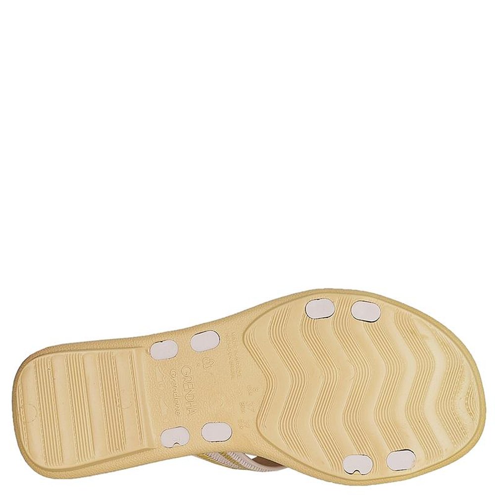 Sandalia Grendha Buriti Rafia Slide Bege - Grade com 12 pares