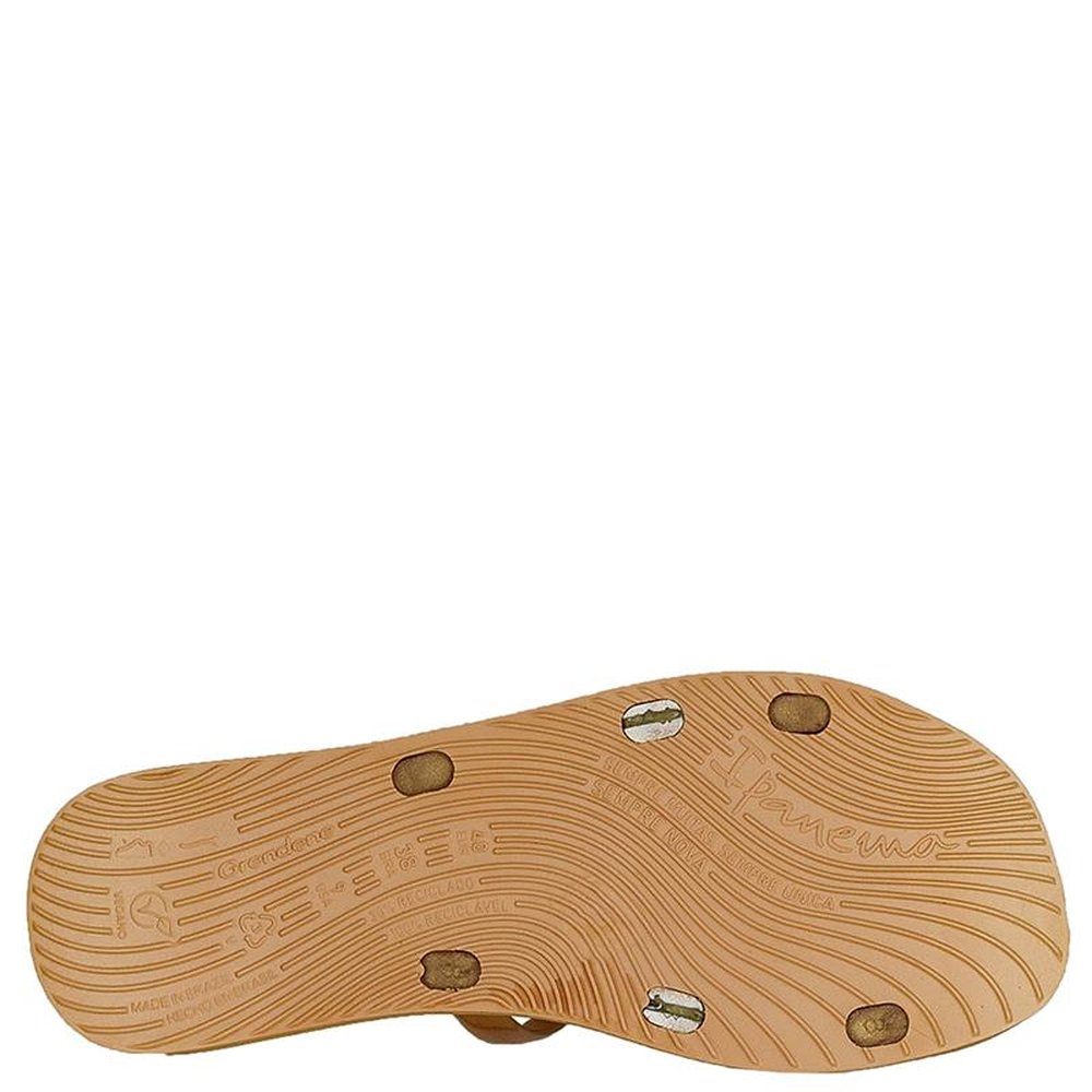 Chinelo Ipanema Seu Brilho Bege - Dourado - Grade com 12 pares