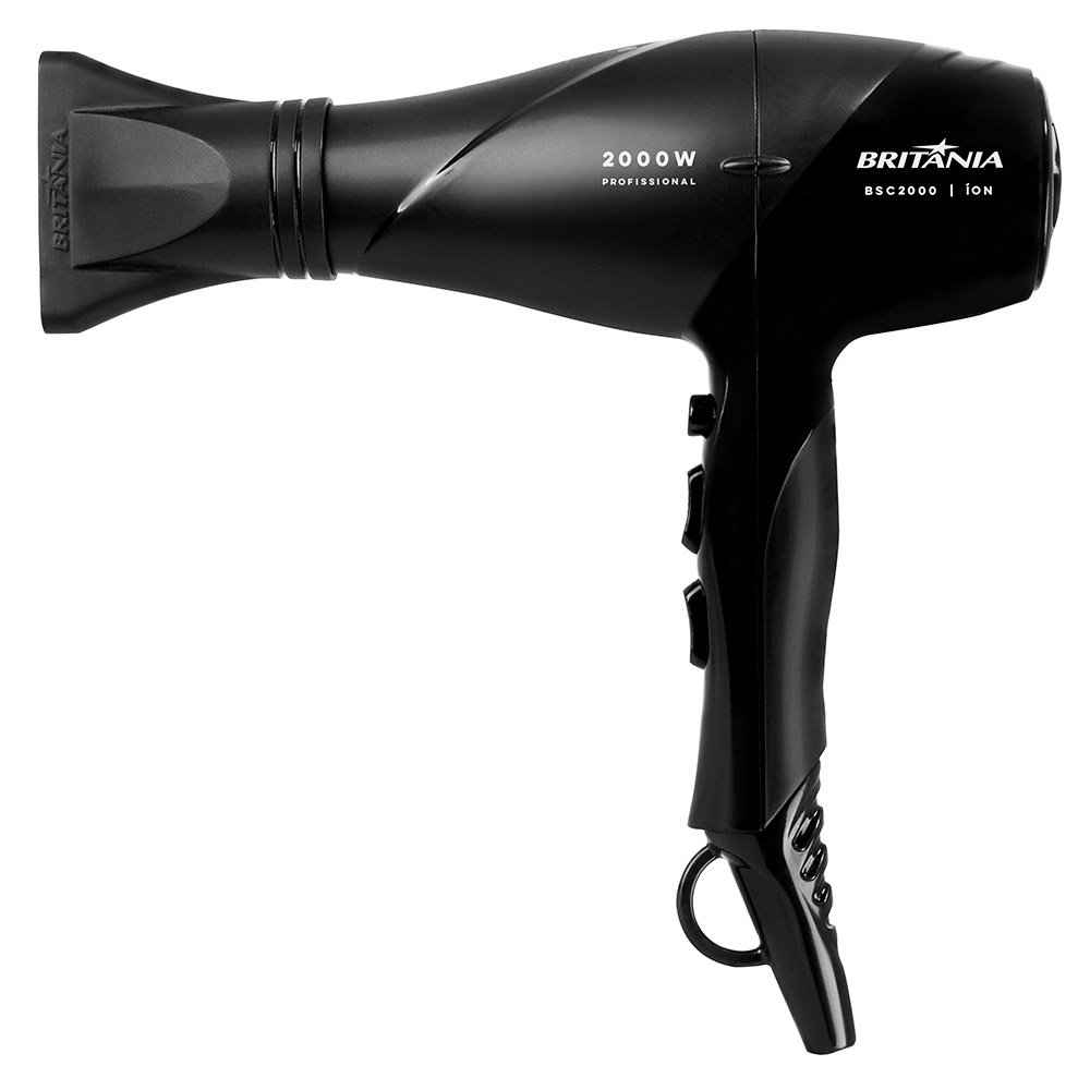 Secador Britânia BSC2000 Motor AC 2 Velocidade 3 Temperaturas 2000W Preto, 220V