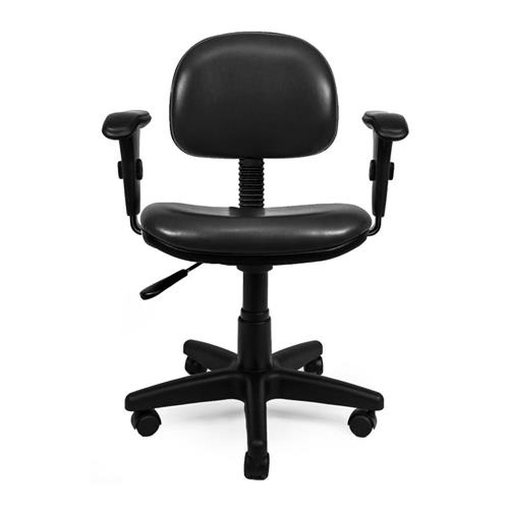 Cadeira Escritório Modelo Basic Ergonômica NR-17 Courvin Preto