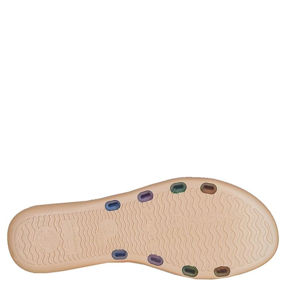 Chinelo Ipanema Multitiras Rainbow Bege - Azul - Grade com 12 pares