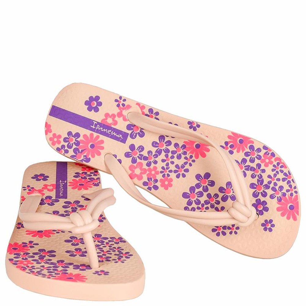 Chinelo Ipanema Elo Print Bege - Lilás - Grade com 12 pares