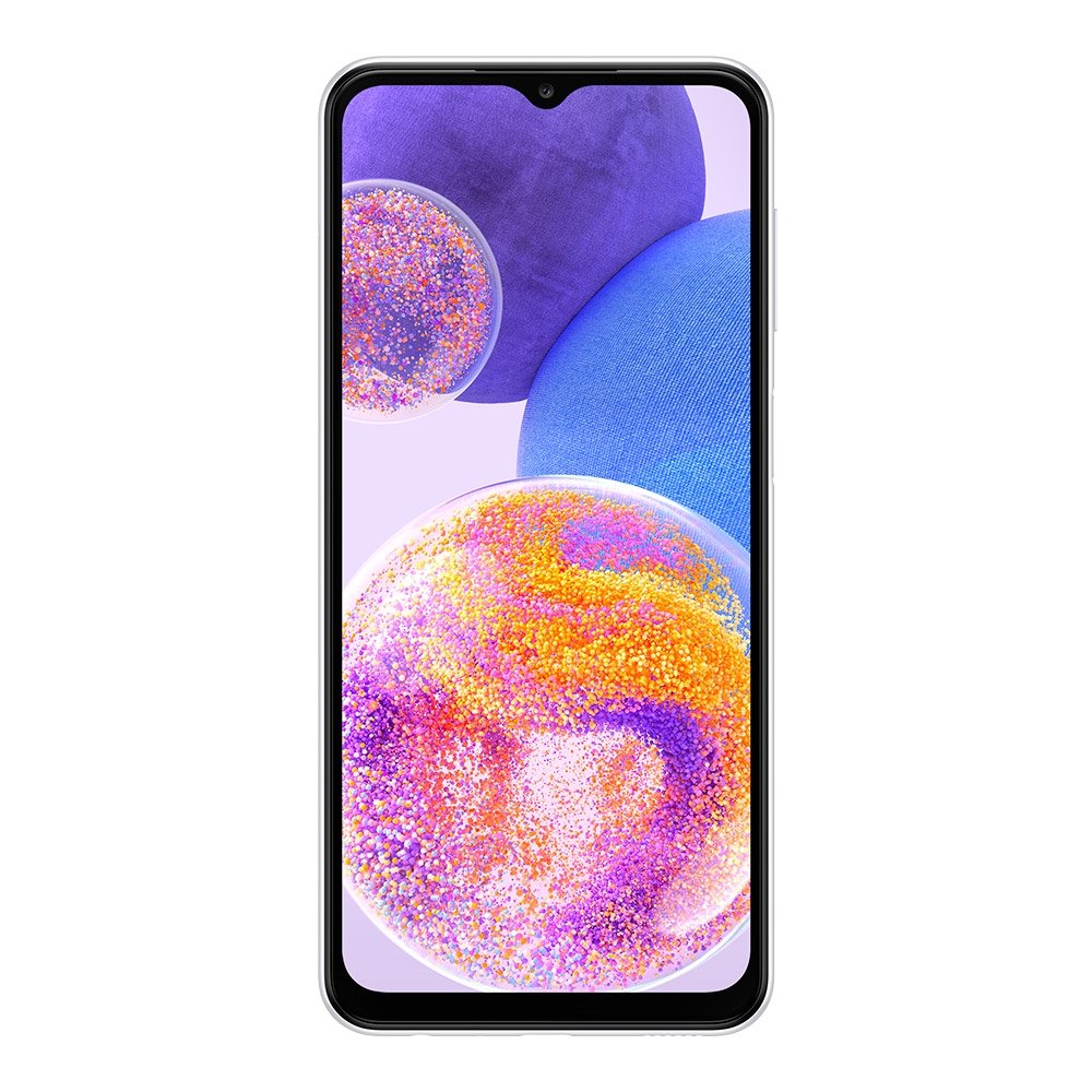 Smartphone Samsung Galaxy A23 Branco, Tela de 6.6", 5G+Wi-Fi+NFC, And. 13, Câm. Tras. 50+5+2+2MP, Frontal 8MP, 4GB RAM, 128GB