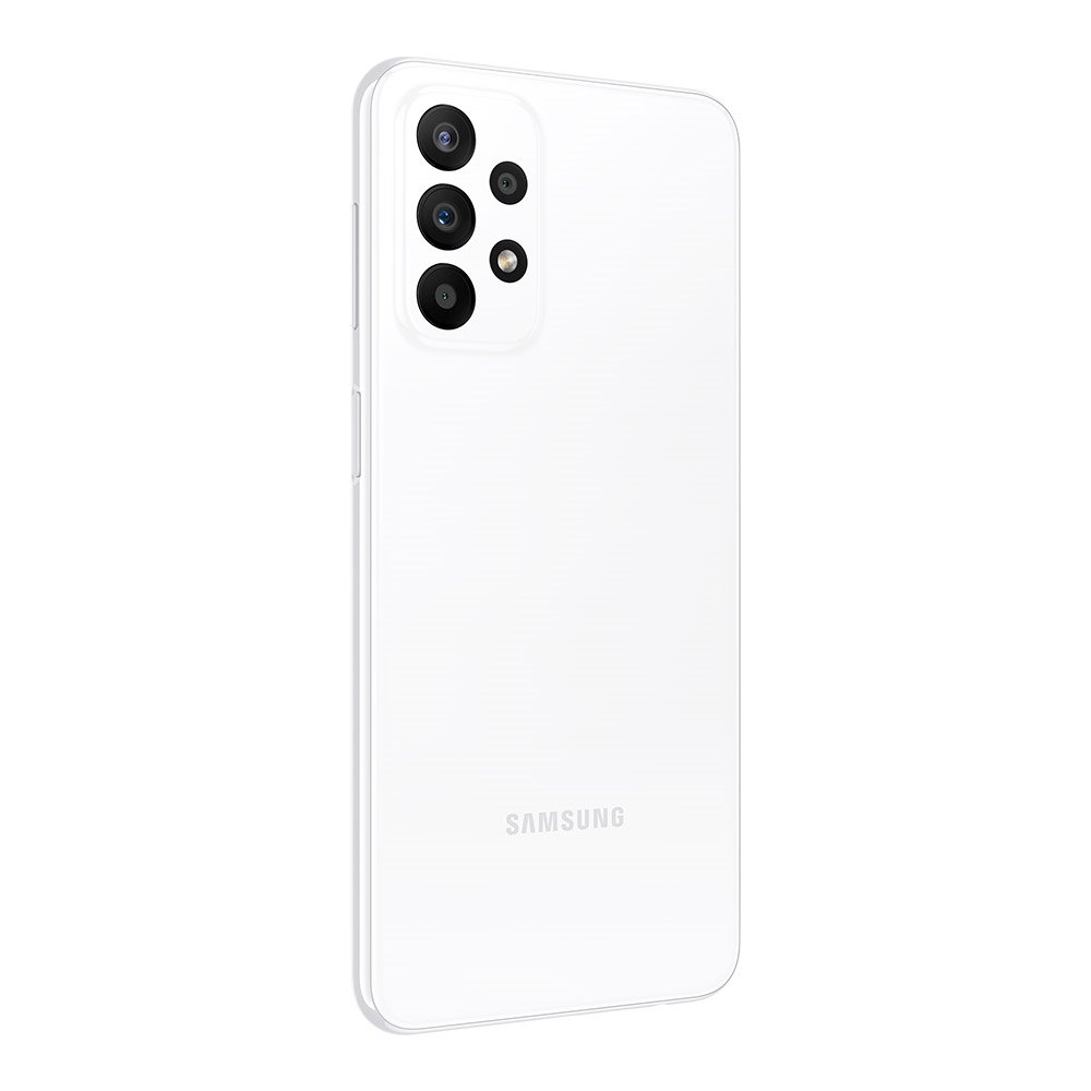 Smartphone Samsung Galaxy A23 Branco, Tela de 6.6", 5G+Wi-Fi+NFC, And. 13, Câm. Tras. 50+5+2+2MP, Frontal 8MP, 4GB RAM, 128GB