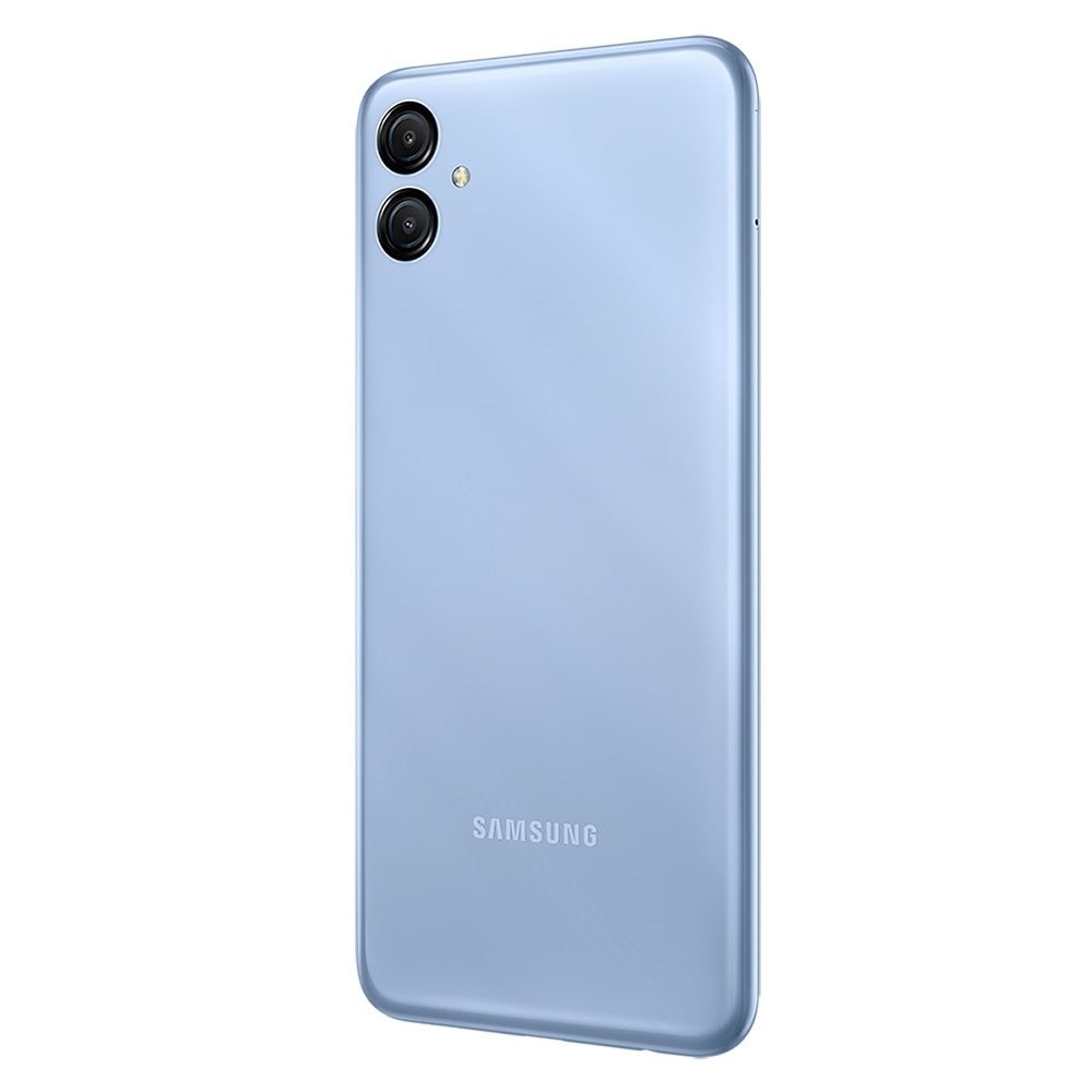 Smartphone Samsung Galaxy A04E, Azul, Tela 6.5", 4G+Wi-Fi, Android 13, 2 Câm Traseira 13+2MP, Câm Frontal 5MP, 64GB