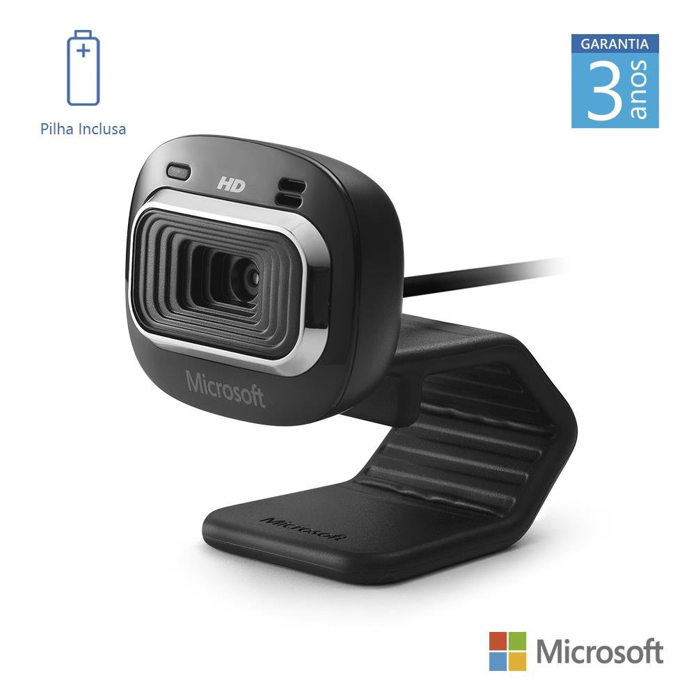 Webcam Hd-3000 Usb Preta Microsoft - T3H00011