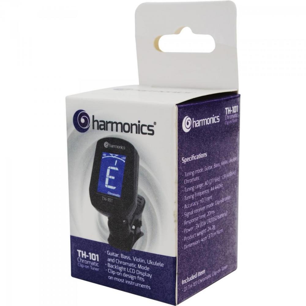 Afinador Clip Cromático Th-101 Harmonics