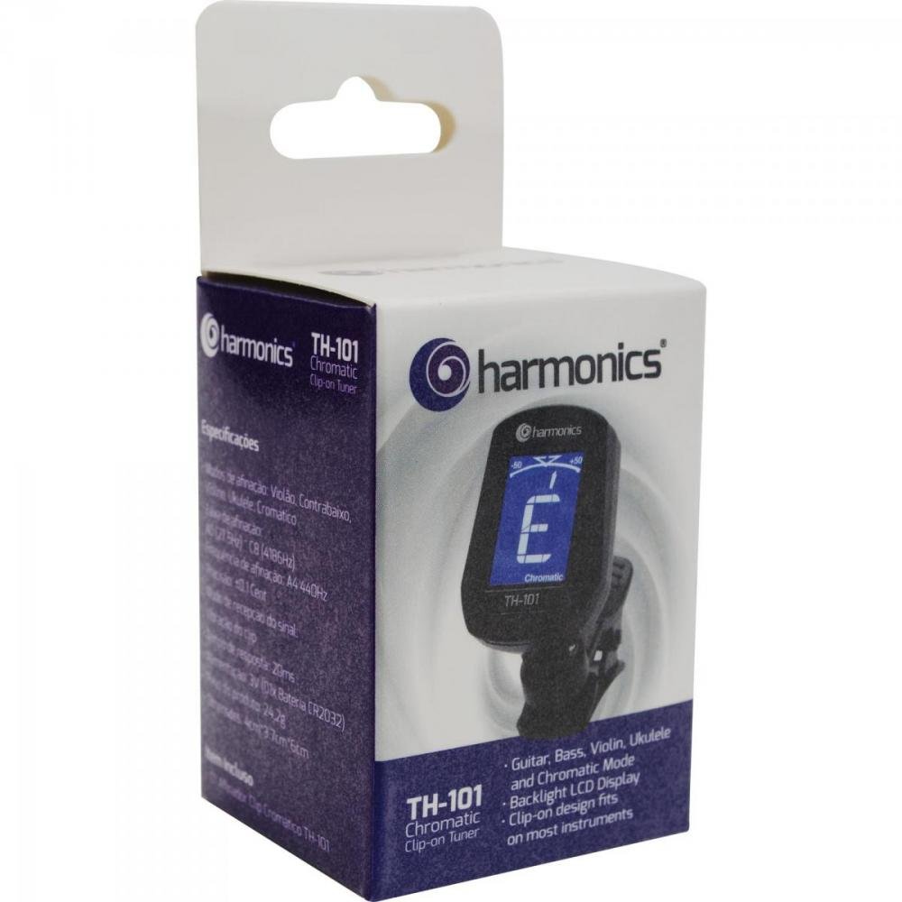Afinador Clip Cromático Th-101 Harmonics