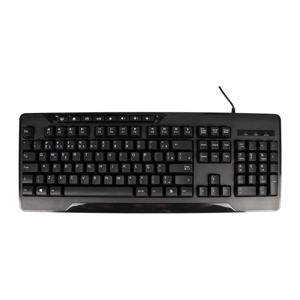 Teclado Multimidia Fortrek OLK101 Preto FK 423K