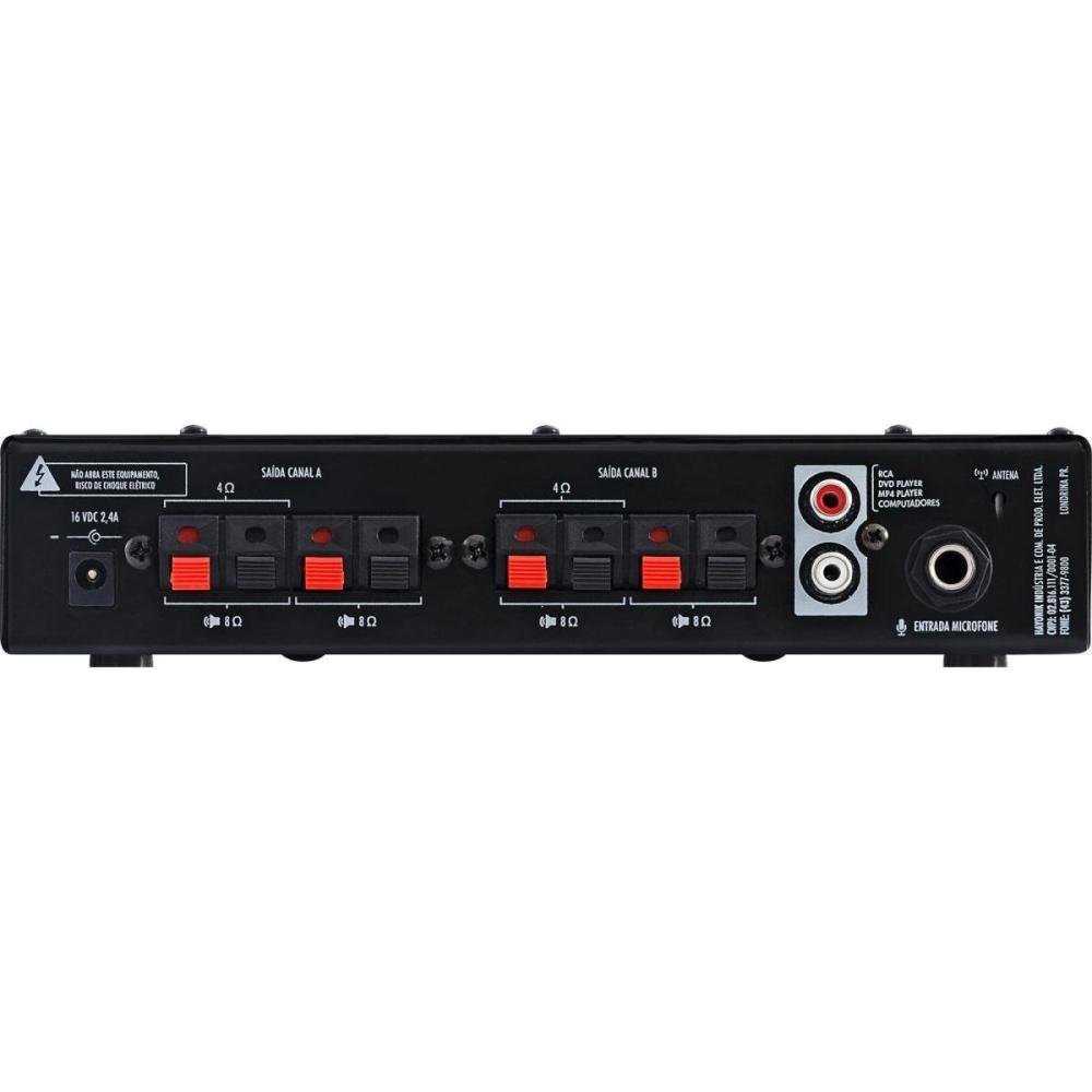Kit de Som Para Ambiente Hayonik Ambience 4000 V2 Preto