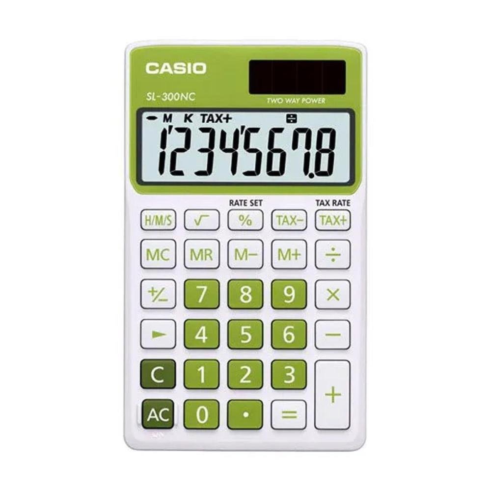 Calculadora de Bolso Sl-300nc 08 Dígitos Verde Casio