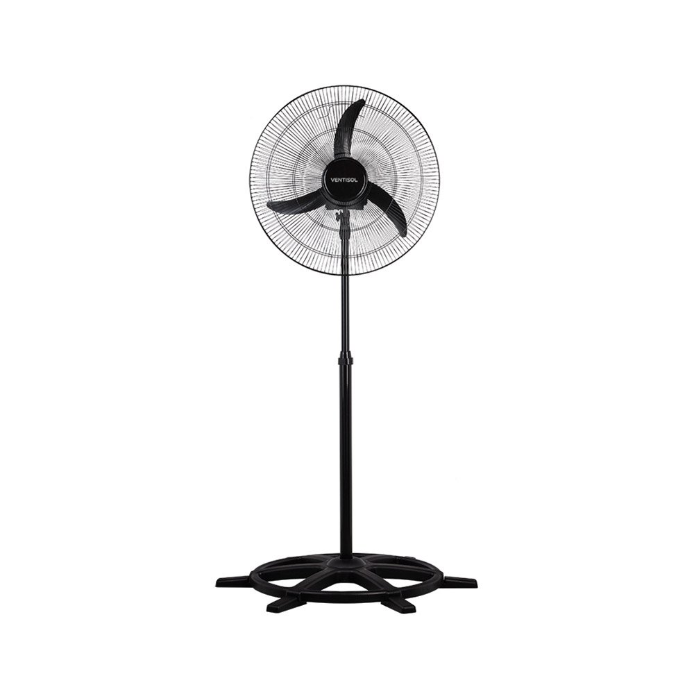 Ventilador de Coluna Ventisol Comercial 60cm, Ajuste Fino de Velocidade, 3 Pás, Preto, Bivolt