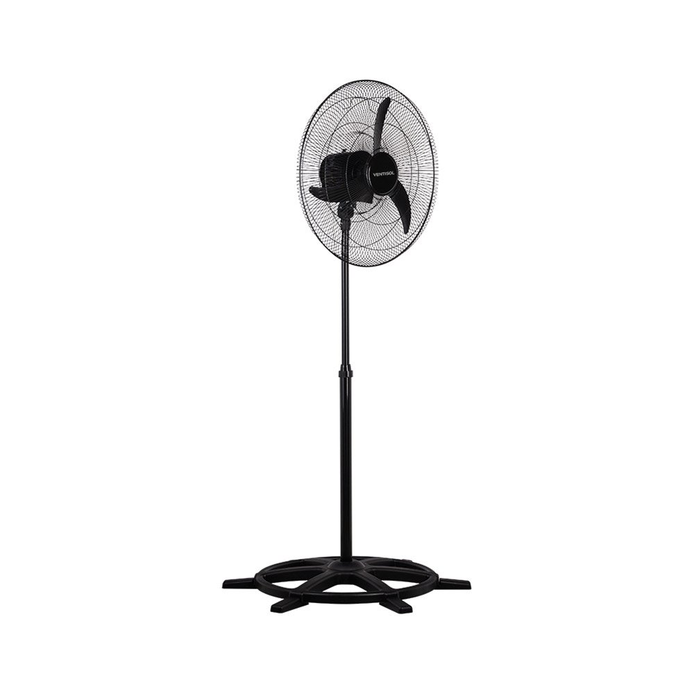 Ventilador de Coluna Ventisol Comercial 60cm, Ajuste Fino de Velocidade, 3 Pás, Preto, Bivolt