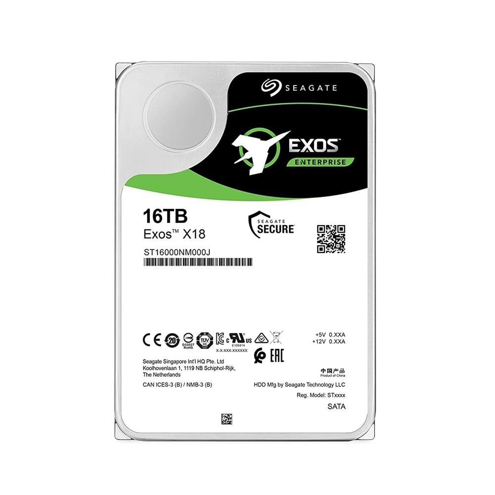 Hd Servidor Seagate Exos X18 16tb 6gbs 7200rpm 256mb