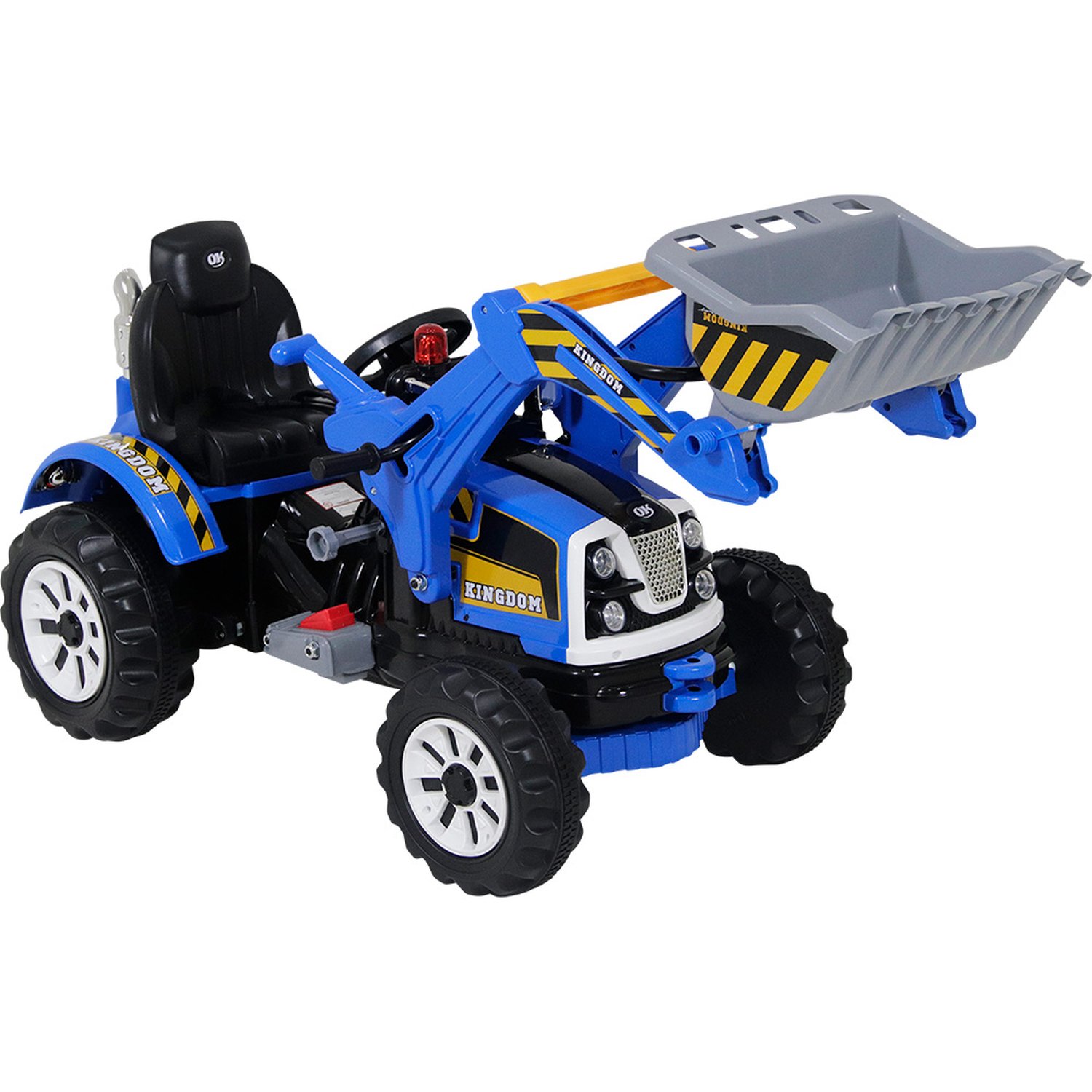 Trator Escavadeira Azul