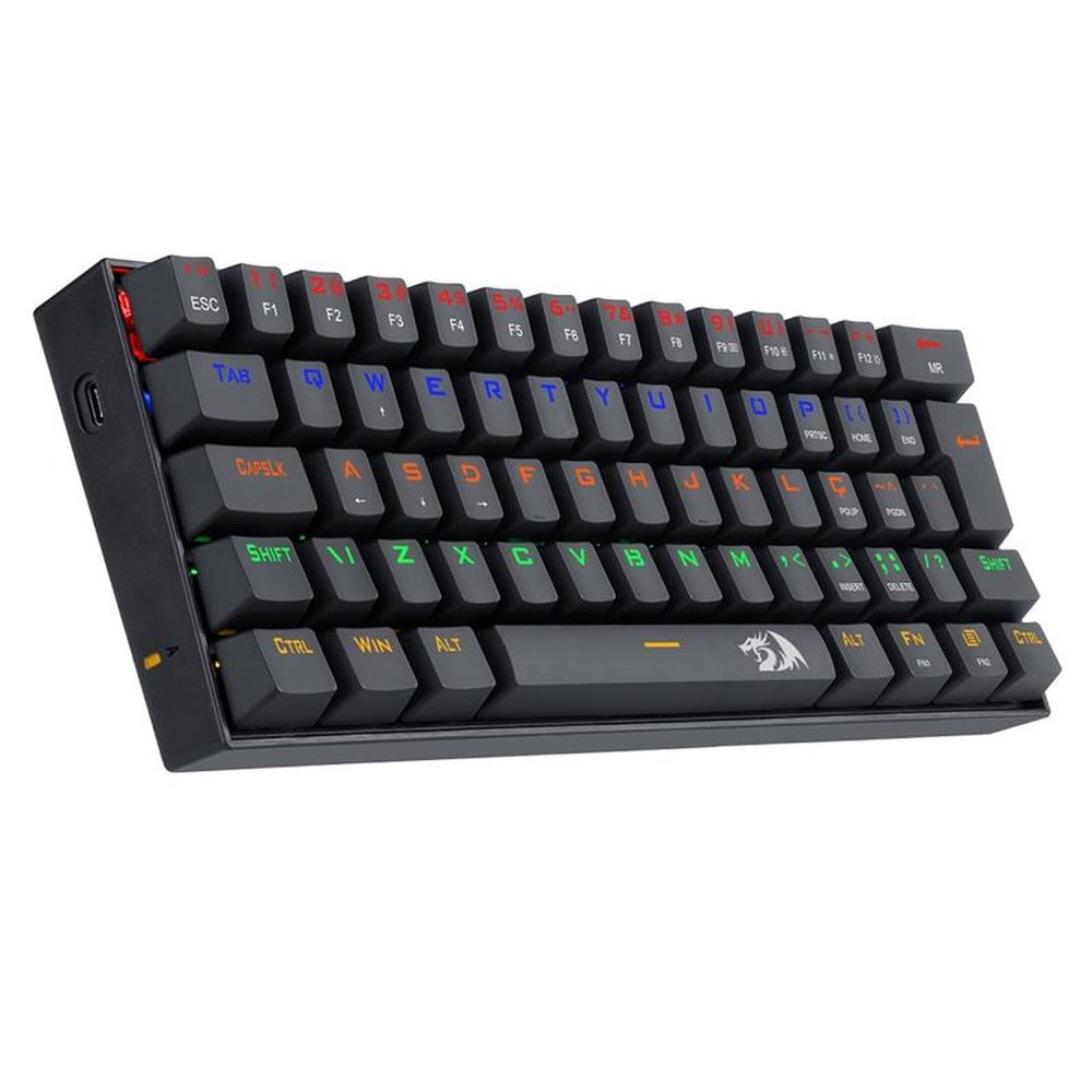 Teclado Gamer Mecanico Compacto Lakshmi, Abnt2 Switch Mk2 Diy Brown, K606r, Redragon