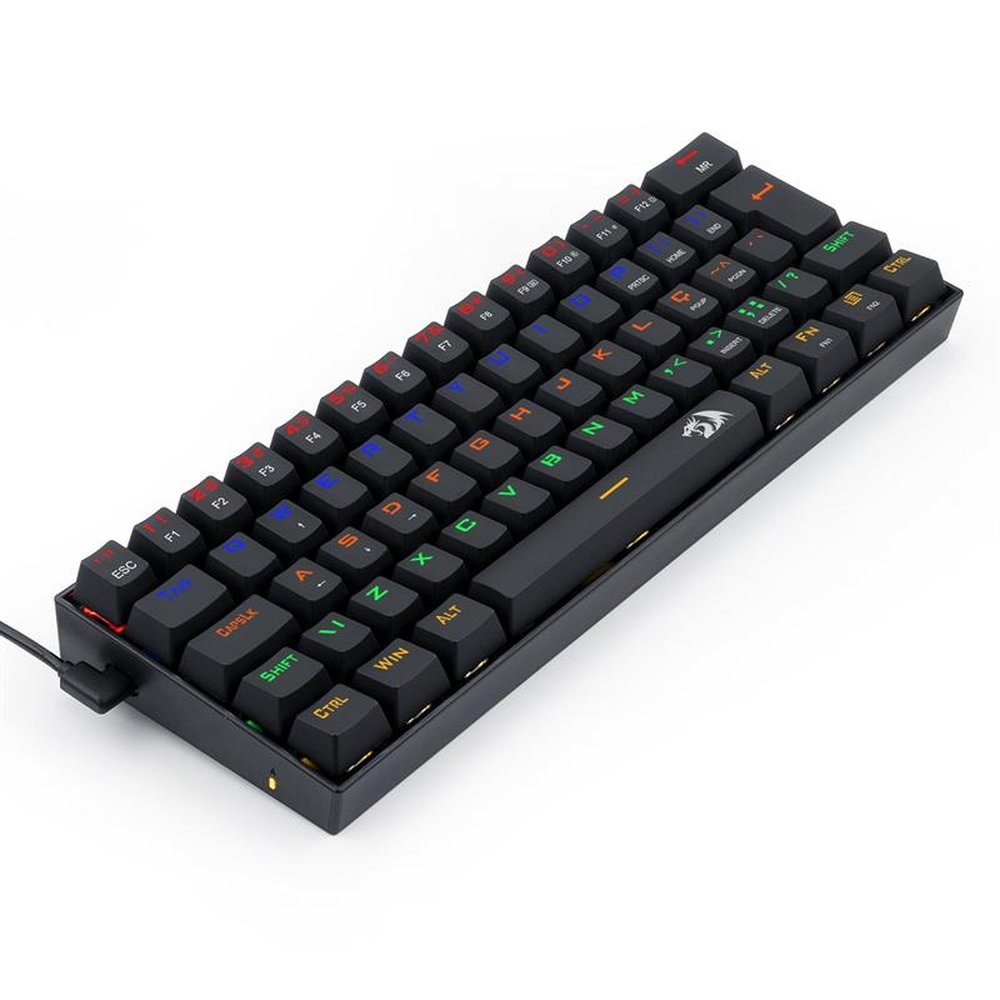 Teclado Gamer Mecanico Compacto Lakshmi, Abnt2 Switch Mk2 Diy Brown, K606r, Redragon