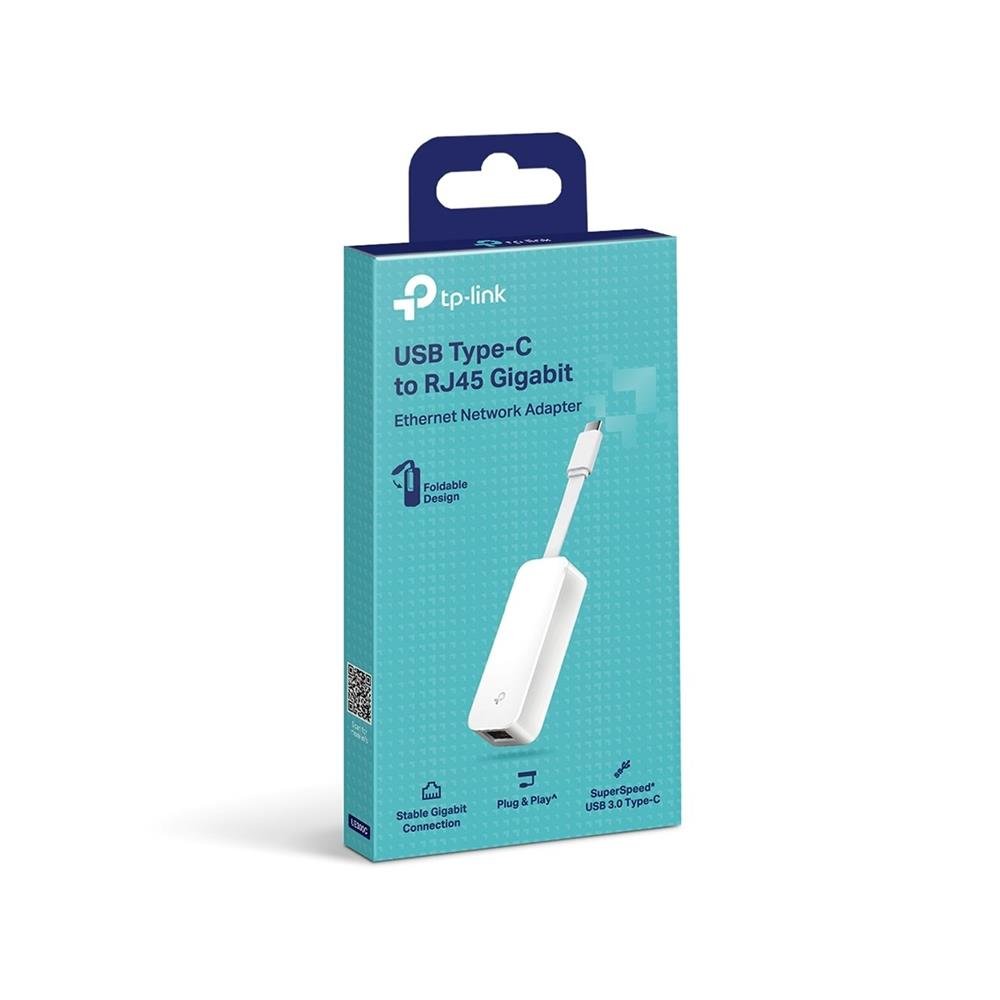 Adaptador de Rede TP-Link, USB-C C 3.0 x RJ45 Gigabit - UE300C