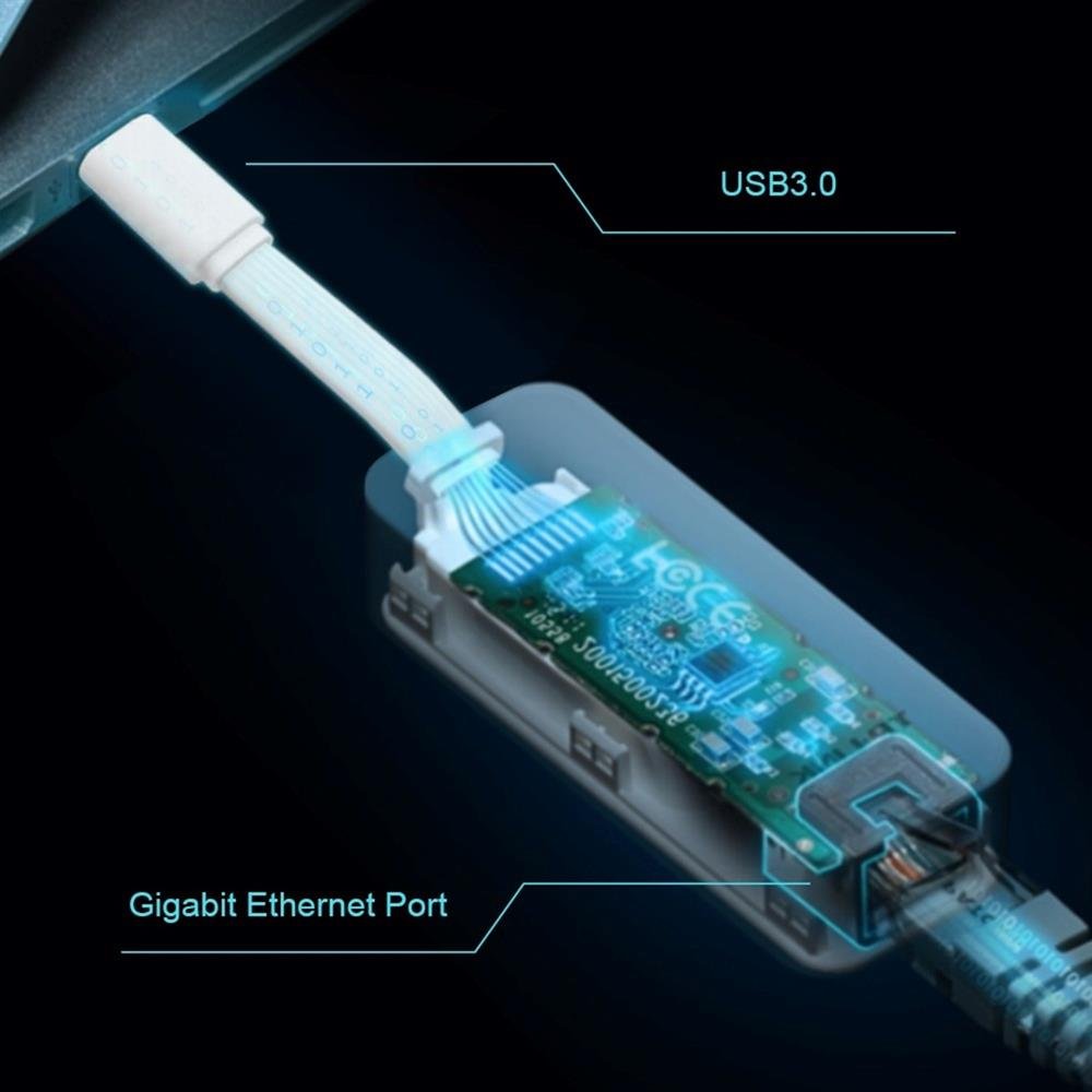 Adaptador de Rede TP-Link, USB-C C 3.0 x RJ45 Gigabit - UE300C