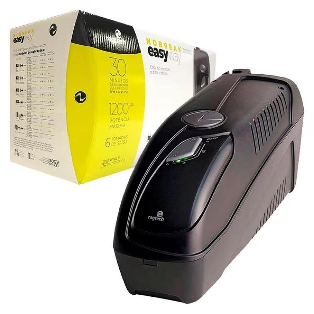 Nobreak Ragtech 1200Va Trivolt Preto
