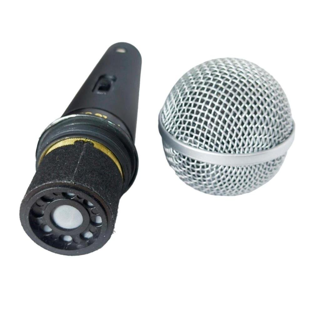 Microfone Profissional Sm58 P4 Clássico Leson