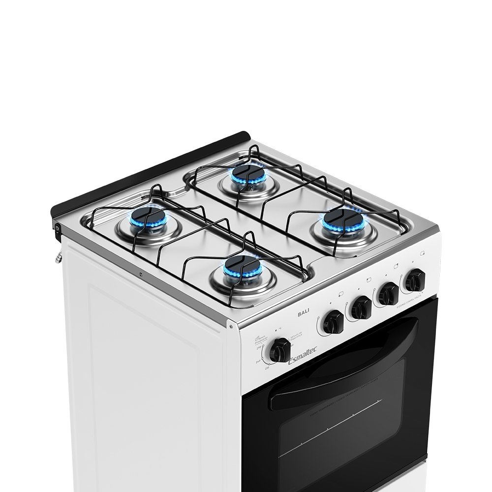 Fogão de Piso Esmaltec 4 Bocas Bali 4111 Acendimento Manual