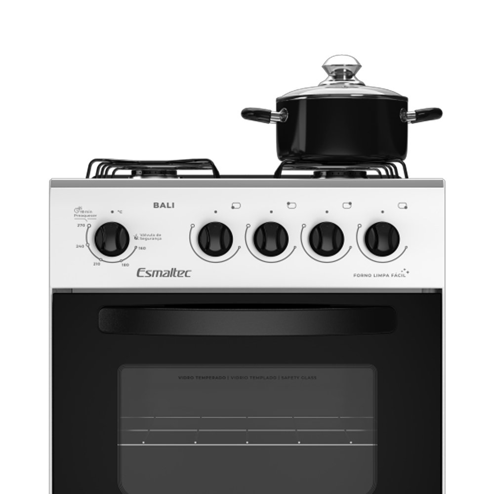 Fogão de Piso Esmaltec 4 Bocas Bali 4111 Acendimento Manual