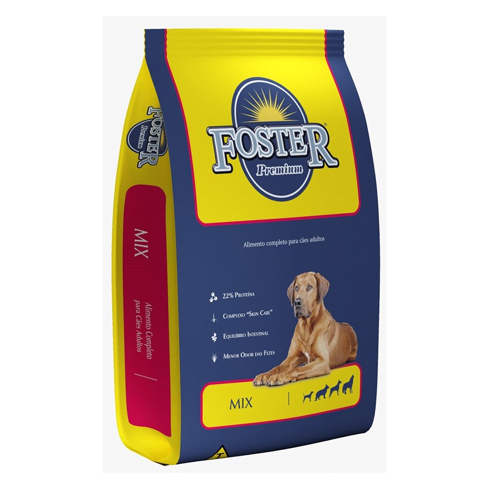 Ração Foster Premium Mix Adulto 25kg