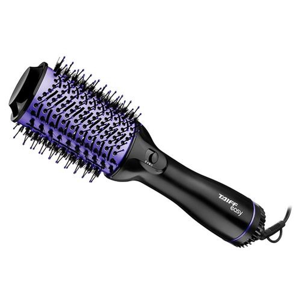 Escova Secadora Taiff Oval Easy 3 Temperaturas Preto/Lilás, 110V