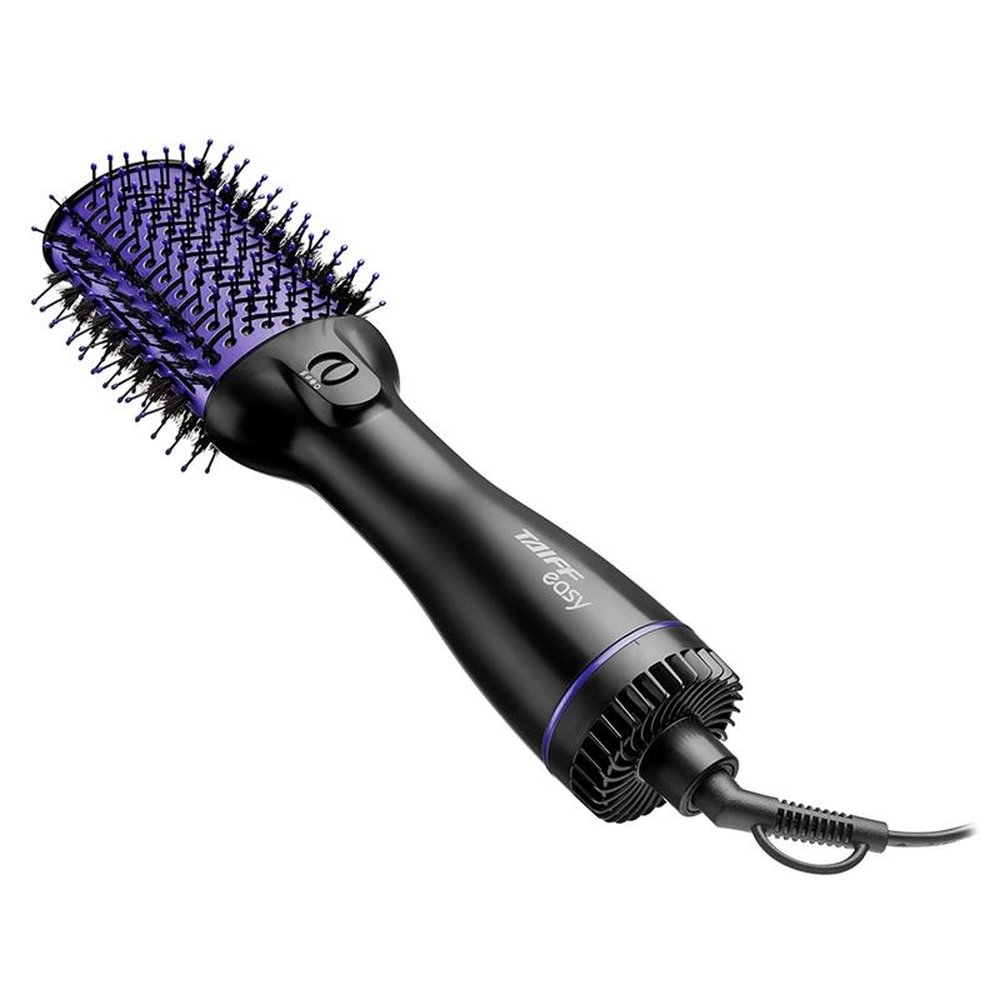 Escova Secadora Taiff Oval Easy 3 Temperaturas Preto/Lilás, 110V