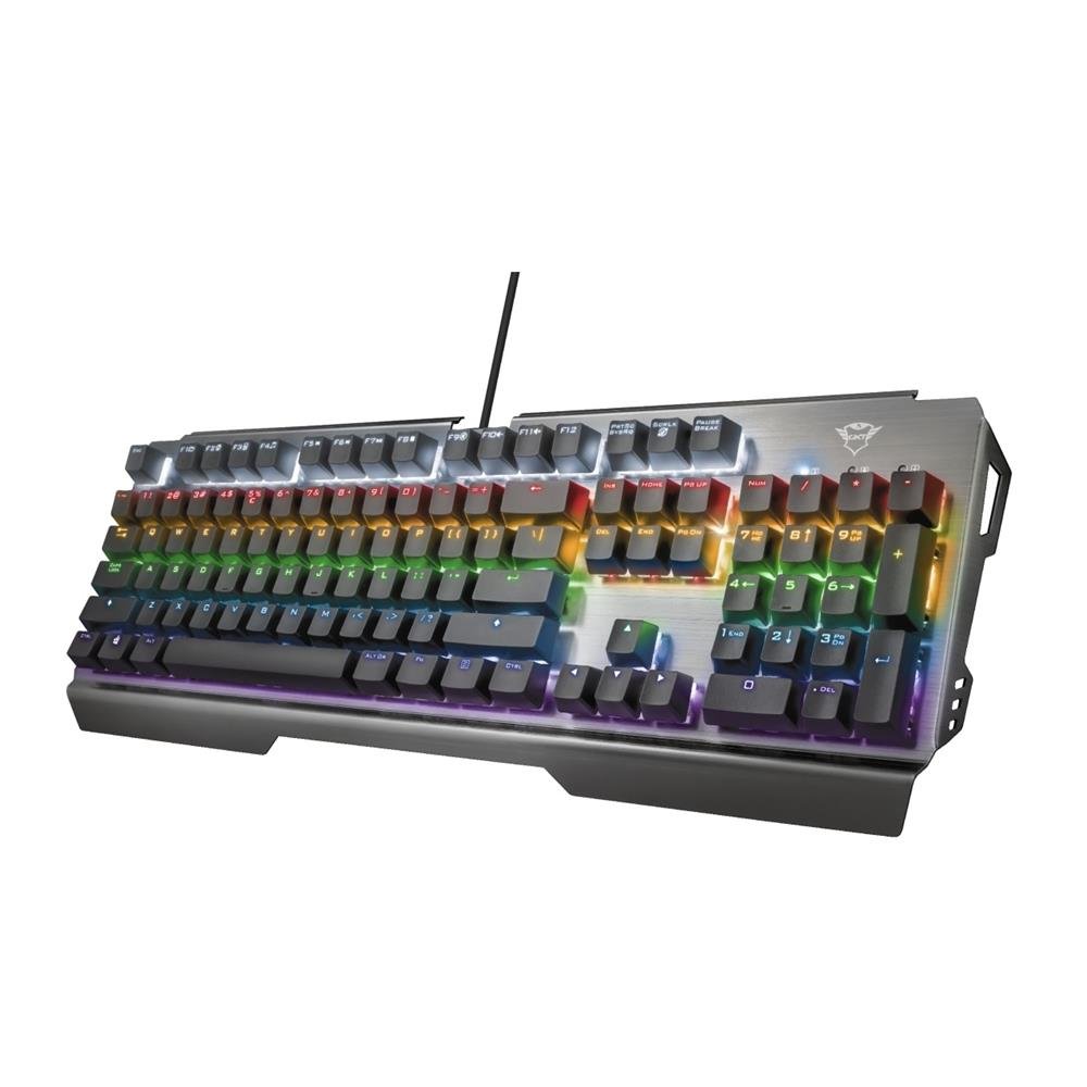 Teclado Gamer Trust GXT 877 Scar Mecanico Rainbow