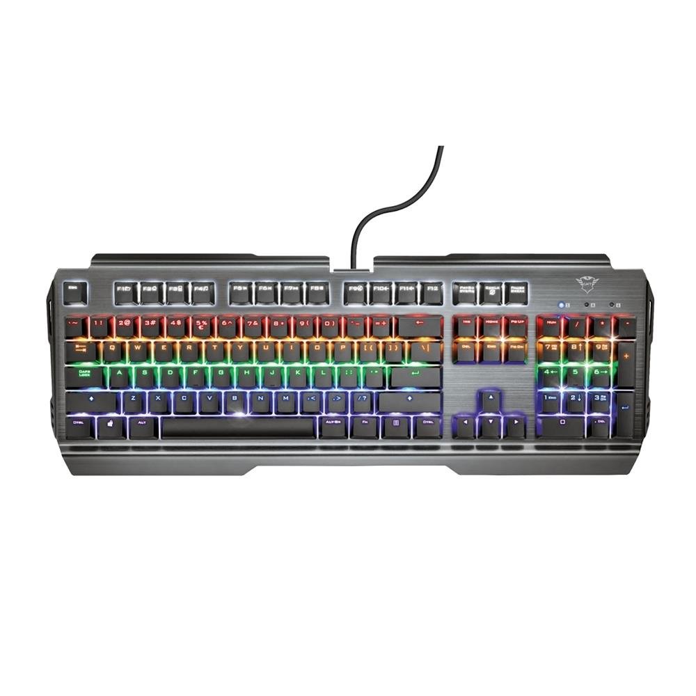 Teclado Gamer Trust GXT 877 Scar Mecanico Rainbow