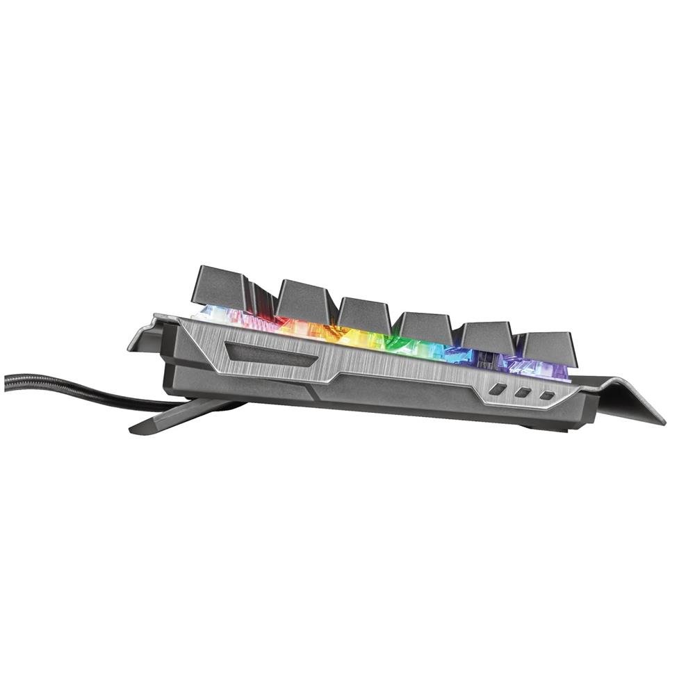 Teclado Gamer Trust GXT 877 Scar Mecanico Rainbow