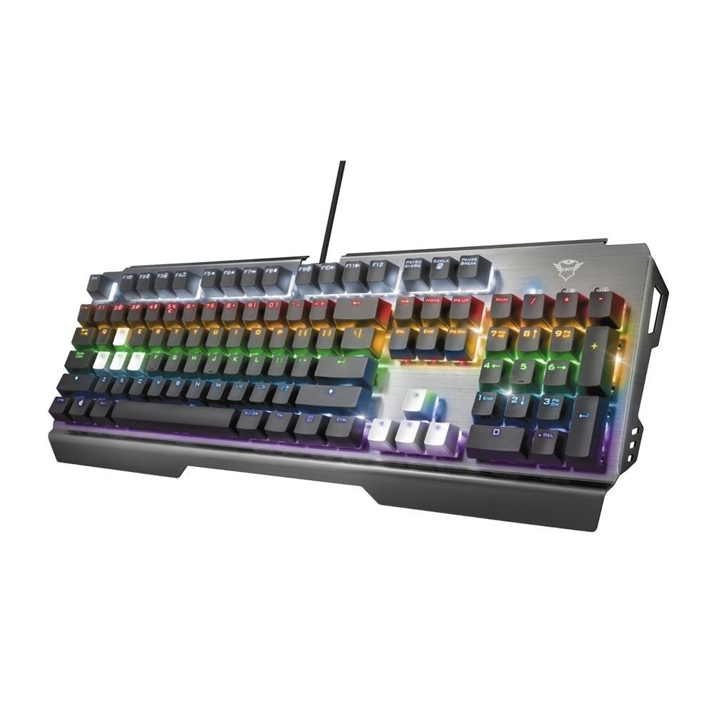 Teclado Gamer Trust GXT 877 Scar Mecanico Rainbow