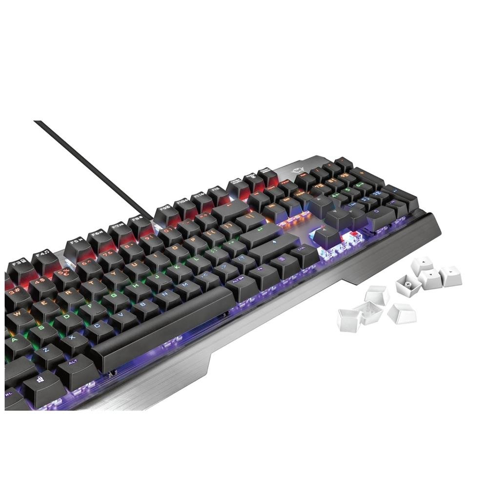 Teclado Gamer Trust GXT 877 Scar Mecanico Rainbow