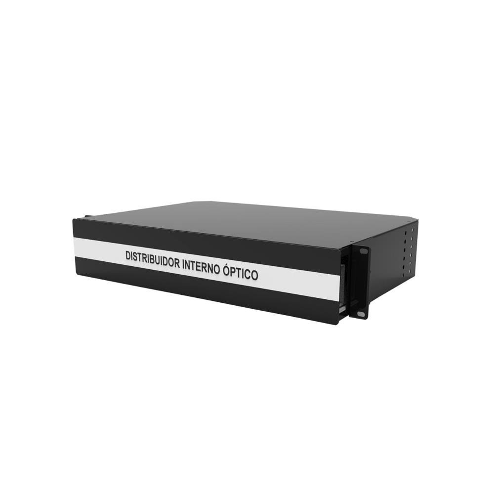 Distribuidor Interno Óptico 48 Fibras SM 9 SC APC Preto
