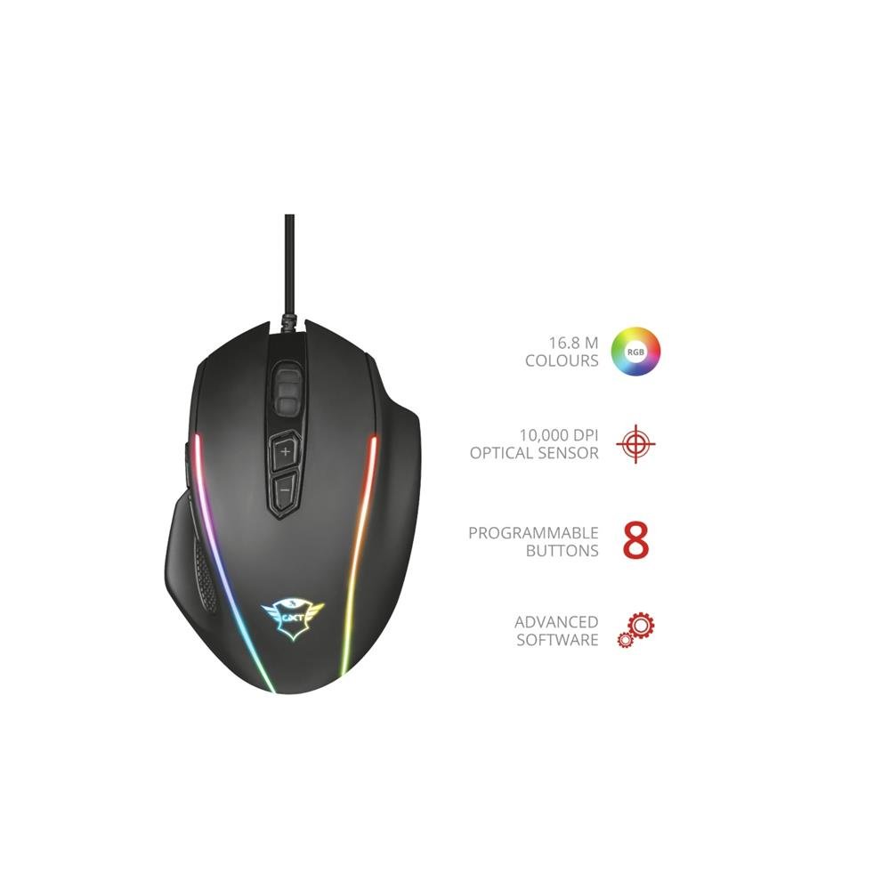 Mouse Gamer Trust GXT 165 Celox USB 10000DPI RGB