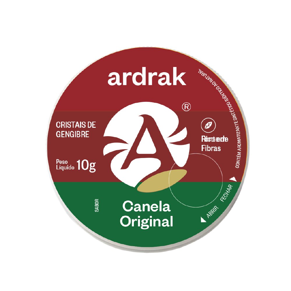 Cristais Ardrak Gengibre e Canela 10g