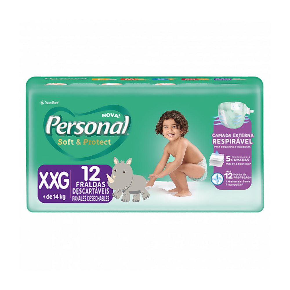Fralda Personal Jumbinho Xxg 12 Unidades