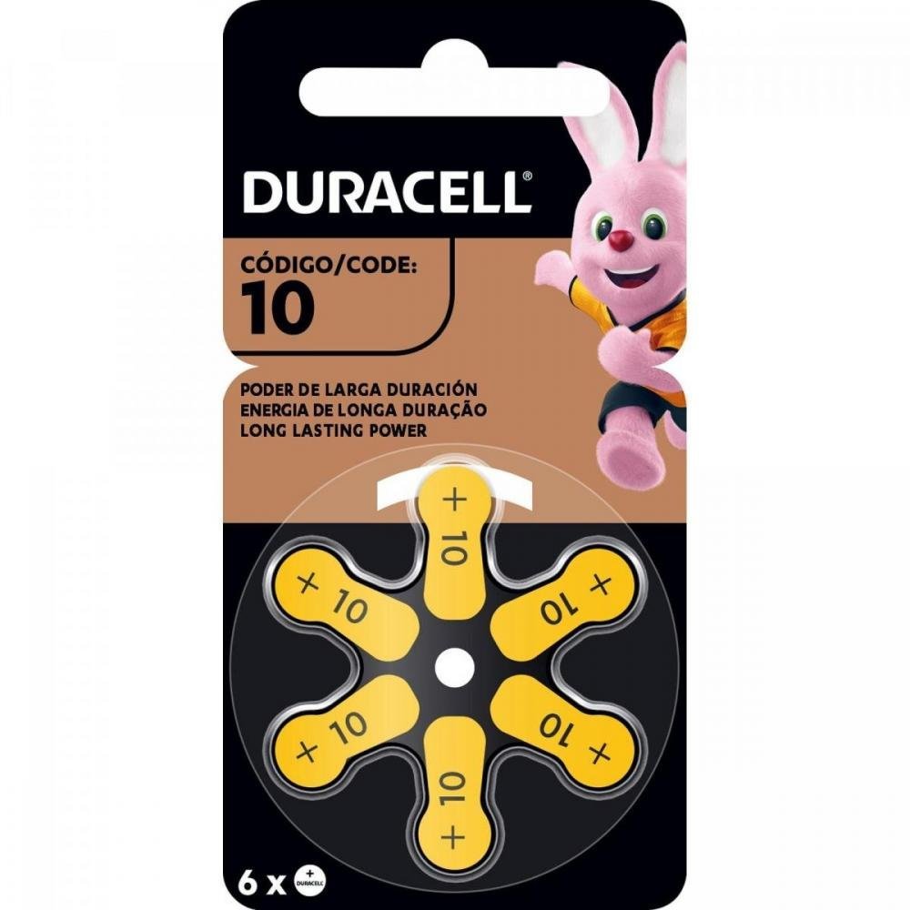Pilha Auditiva 10 Duracell - Cartela com 6 pilhas