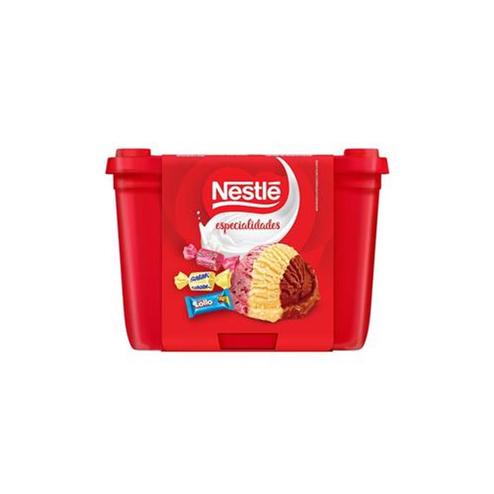 Sorvete Pote Napolitano Especialidades Nestlé 8x1,5l