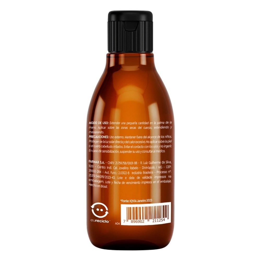Óleo Corporal Farmax Semente Uva 100ml - Embalagem com 12 Unidades