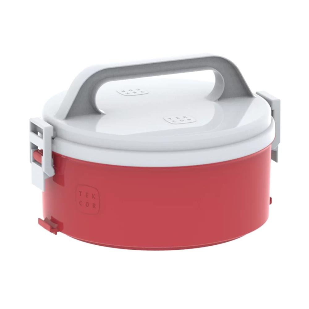 Marmita Divisória Soprano Tripla Tekcor 1.5 L Vermelho