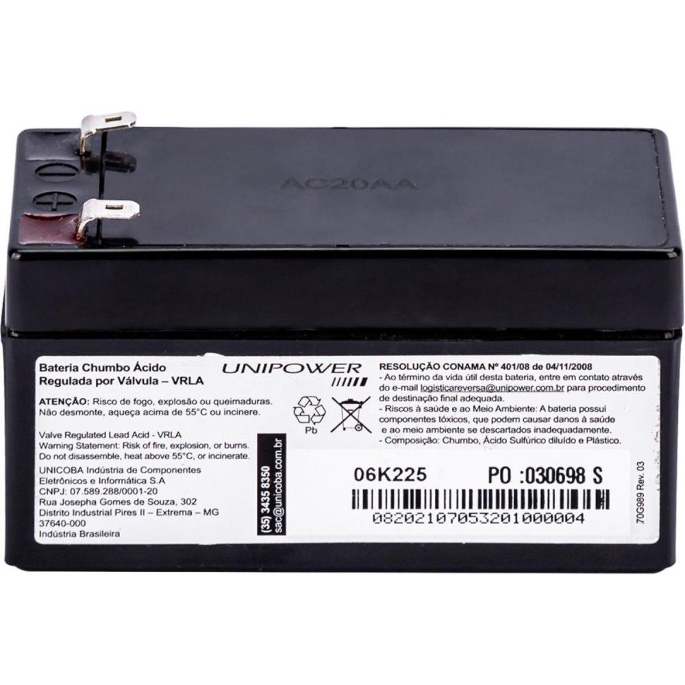 Bateria Selada 12v/1,3a Up1213 Unipower