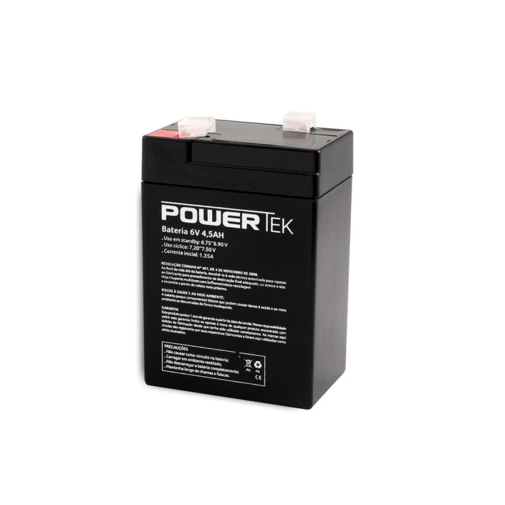 Bateria Selada 6v 4,5ah En071 Powertek